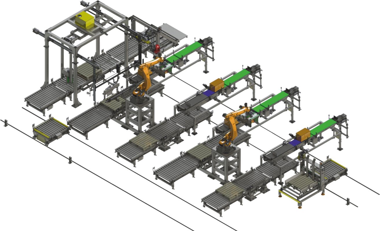 Optimak robotic palletising system